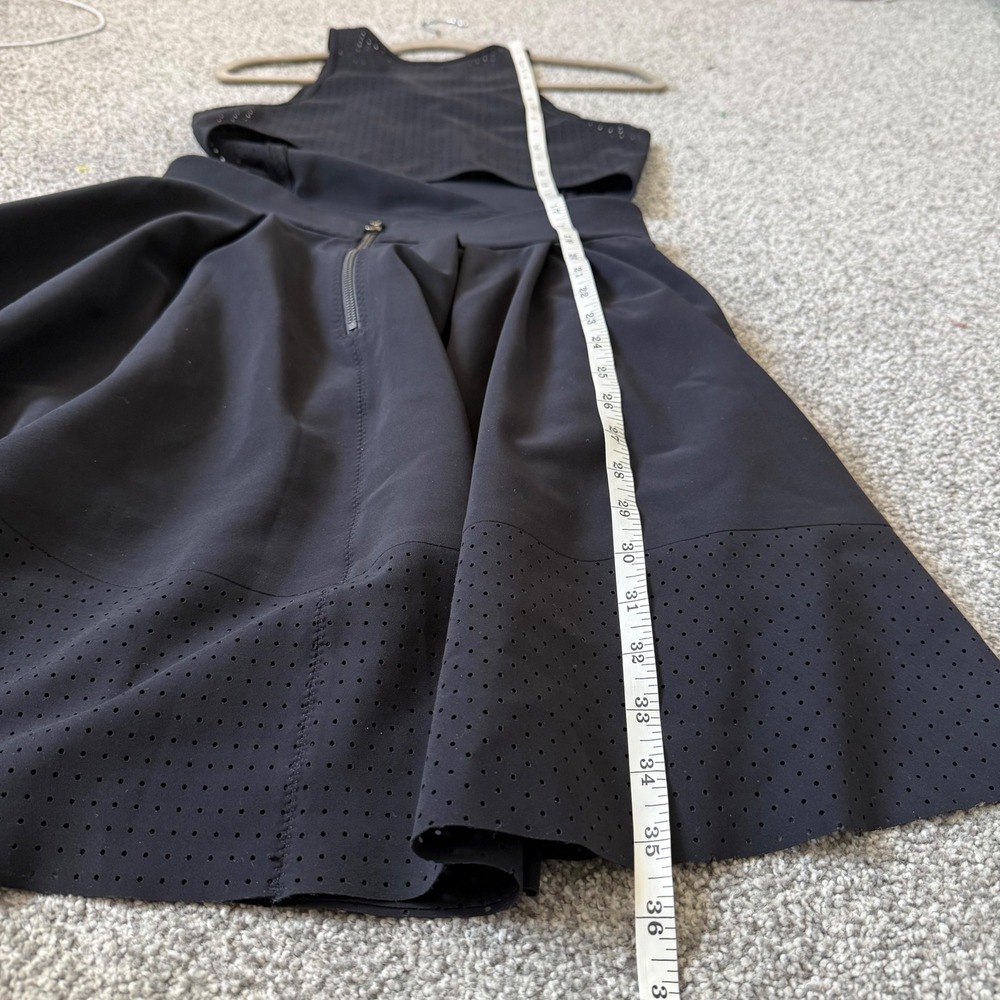 Lululemon Away Dress Black Laser Cut  Athletic Tennis size 8 - Picture 9 of 9